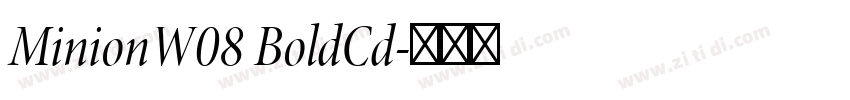 MinionW08 BoldCd字体转换